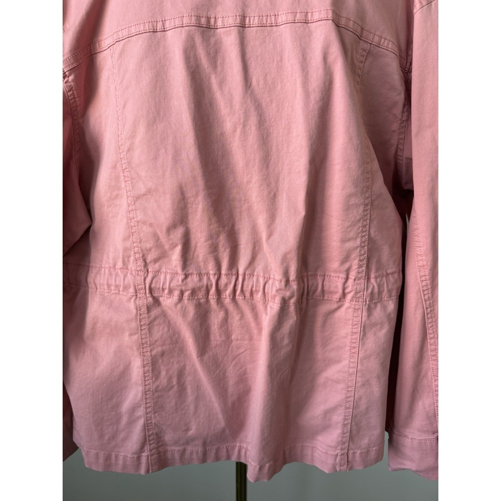 Time and True Cargo Field Jacket Mauve Glow Women's XL 16-18 NWOT  Lightweight - Picture 7 of 11
